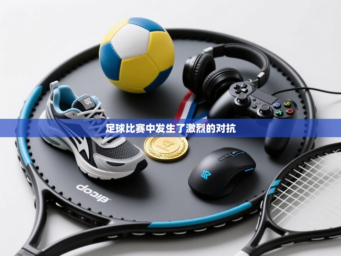 足球比赛中发生了激烈的对抗  第2张